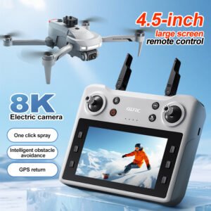 V34 RC Drone with Screen, GPS Auto Return, Brushless Motor & HD Aerial Photography